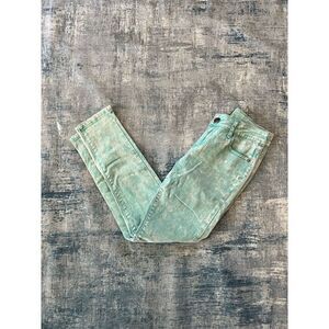 Iris Jeans Modern Vintage Light Teal Acid Wash Skinny Jeans Size 5